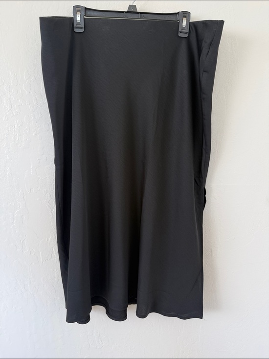 a new day Dresses & Skirts - a new day Black Silky Midi Skirt